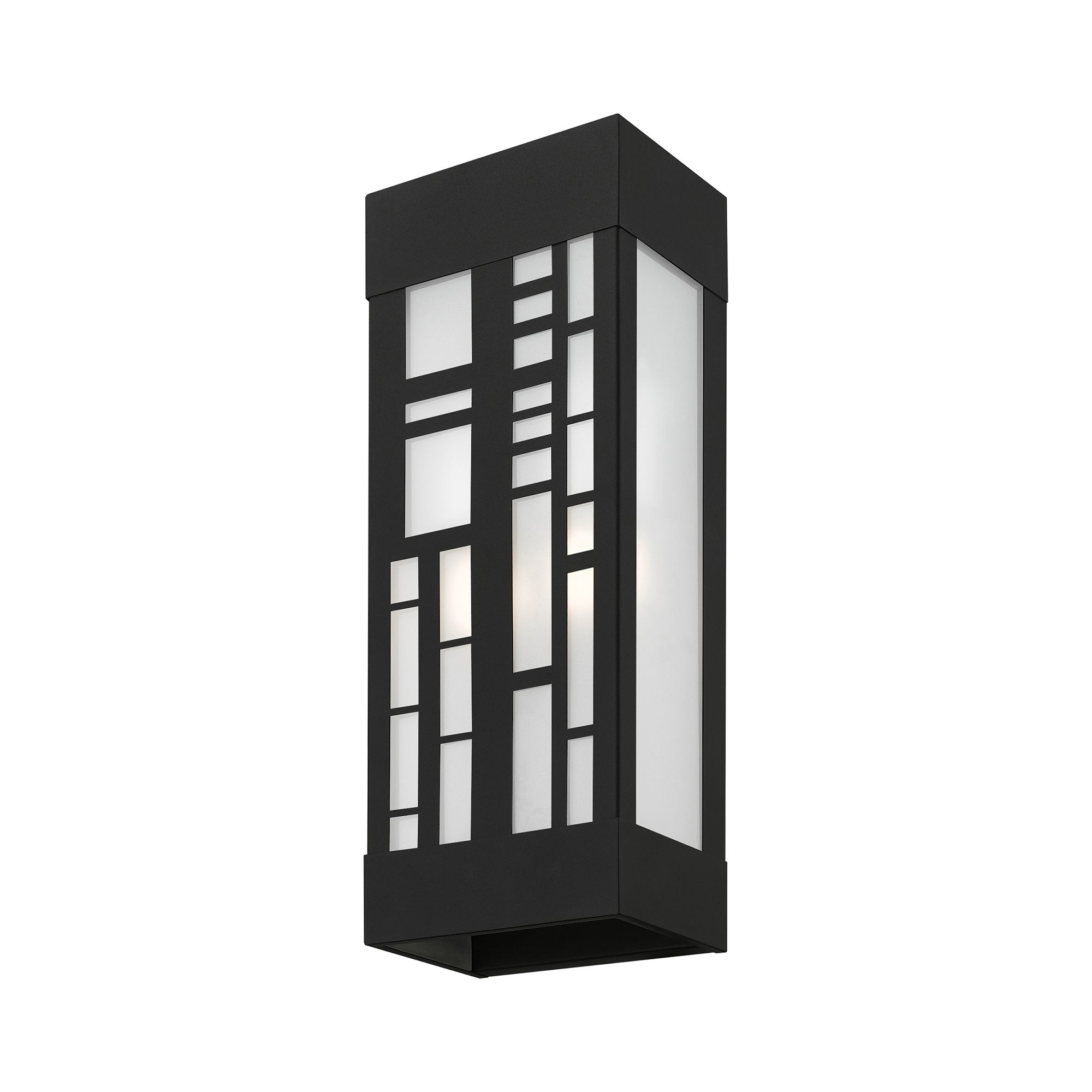 Image 5 2 Light Textured Black Outdoor ADA Sconce more views
