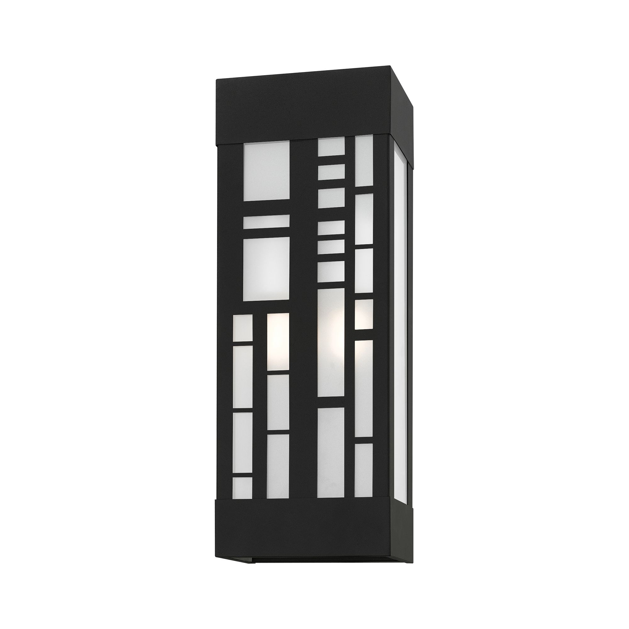 Image 6 2 Light Textured Black Outdoor ADA Sconce more views