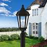 1_2 Light Textured Black Outdoor Post Top Lantern