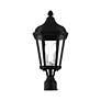 3_2 Light Textured Black Outdoor Post Top Lantern more views
