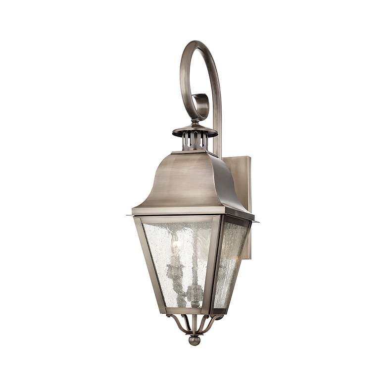 Image 6 2 Light Vintage Pewter Outdoor Wall Lantern more views