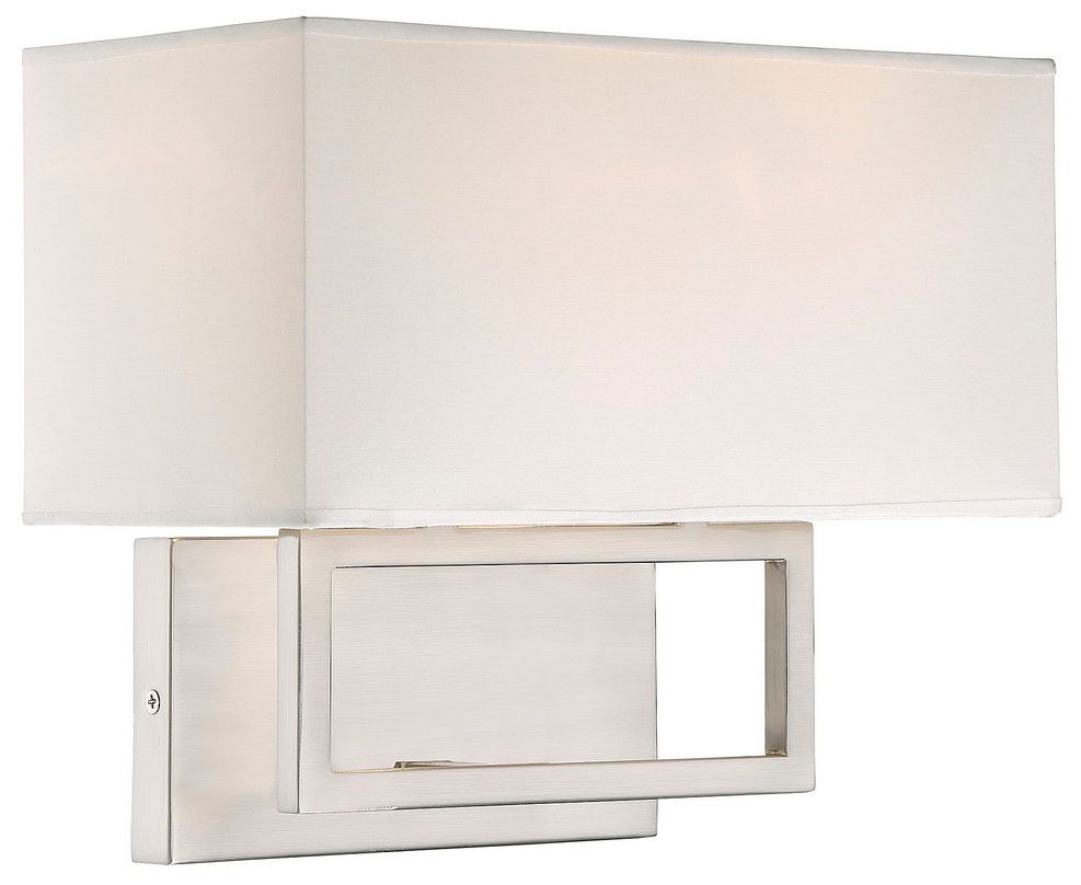 Image 2 2-Light Wall Sconce in Brushed Nickel more views