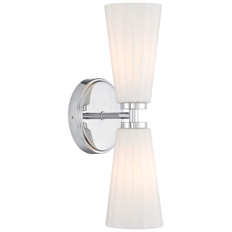 Image 1 2-Light Wall Sconce in Chrome