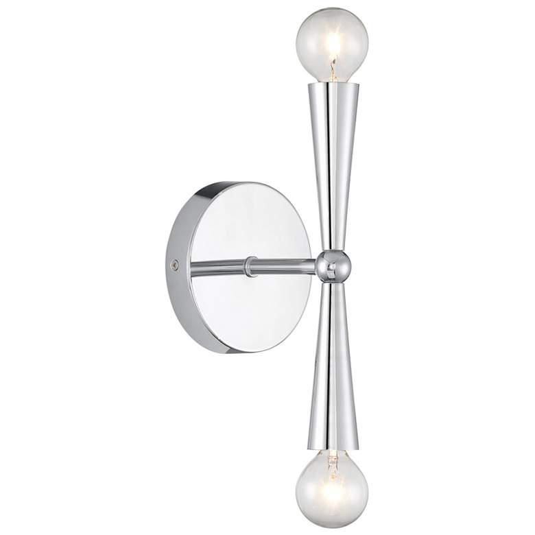 Image 1 2-Light Wall Sconce in Chrome