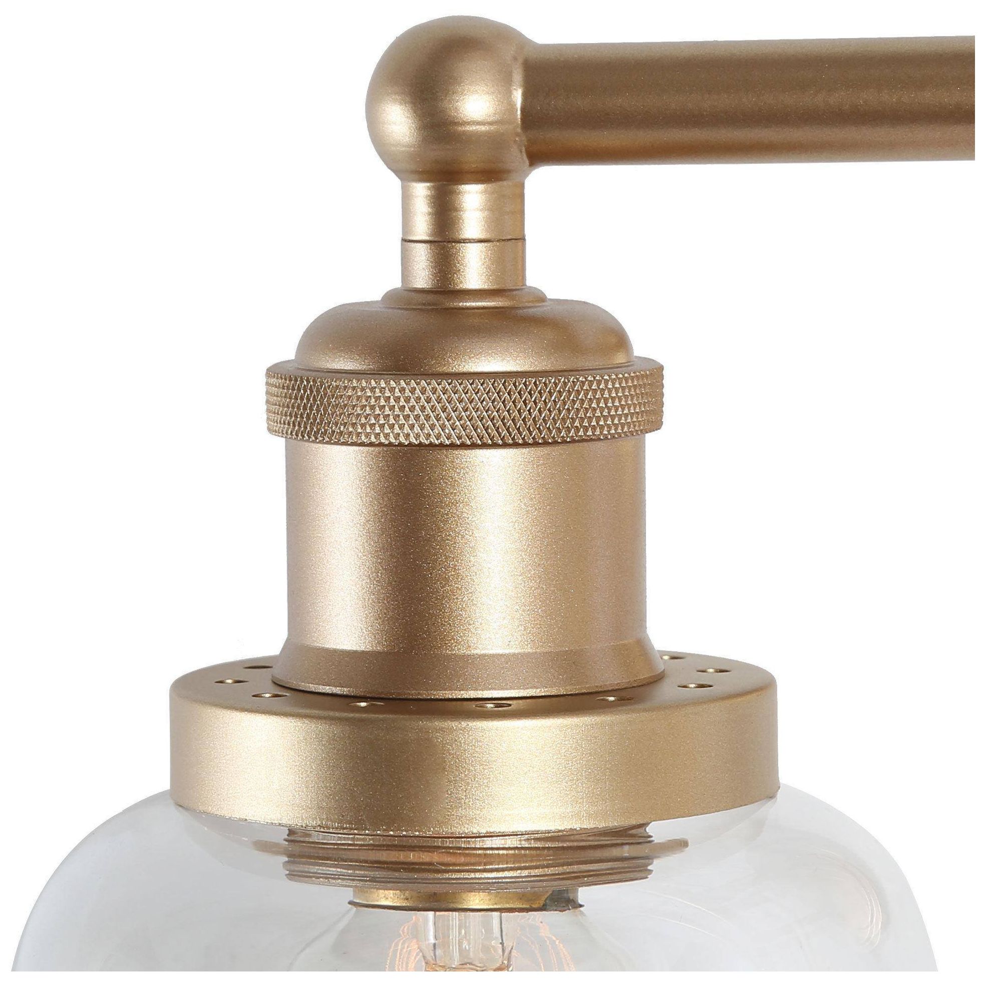 Image 2 2-Lights 15"W Bell Dark Gold  Wall Lamp more views