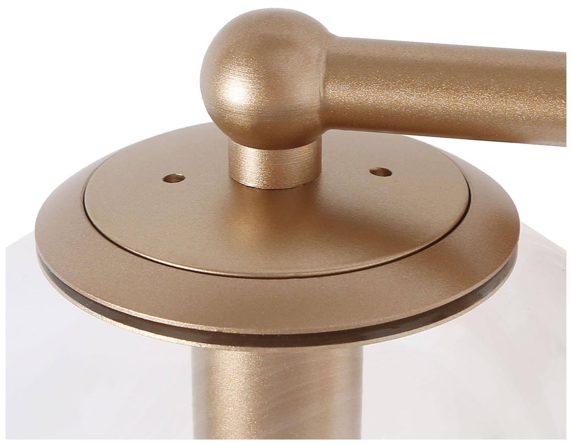 Image 3 2-Lights 15"W Globe Dark Gold  Wall Lamp more views