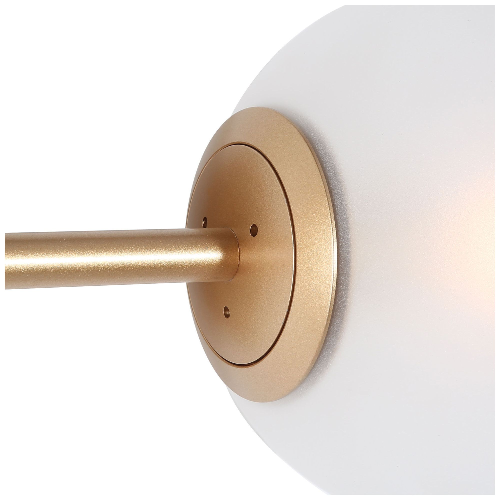 Image 2 2-Lights 18"W Globe Dark Gold  Wall Lamp more views