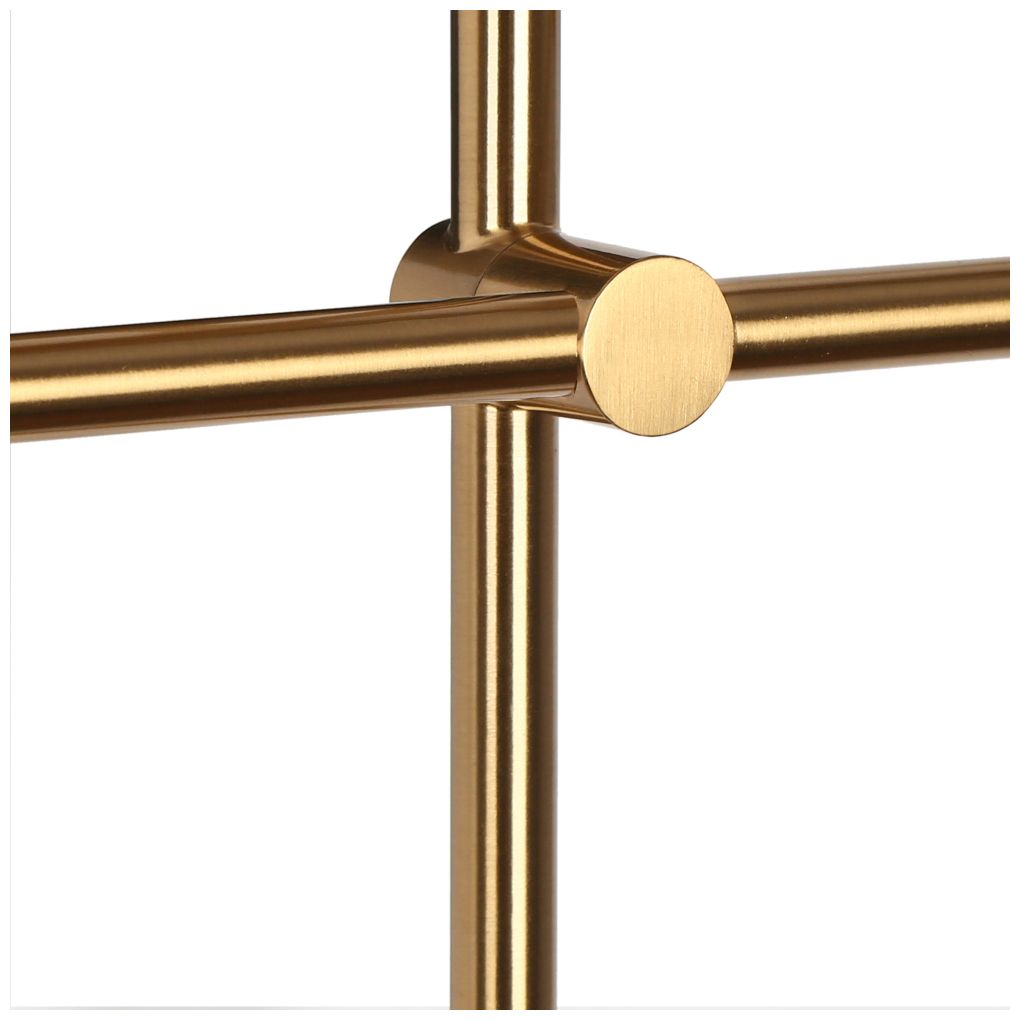 Image 3 2-Lights Matte Black and Plating Brass Wall Lamp more views