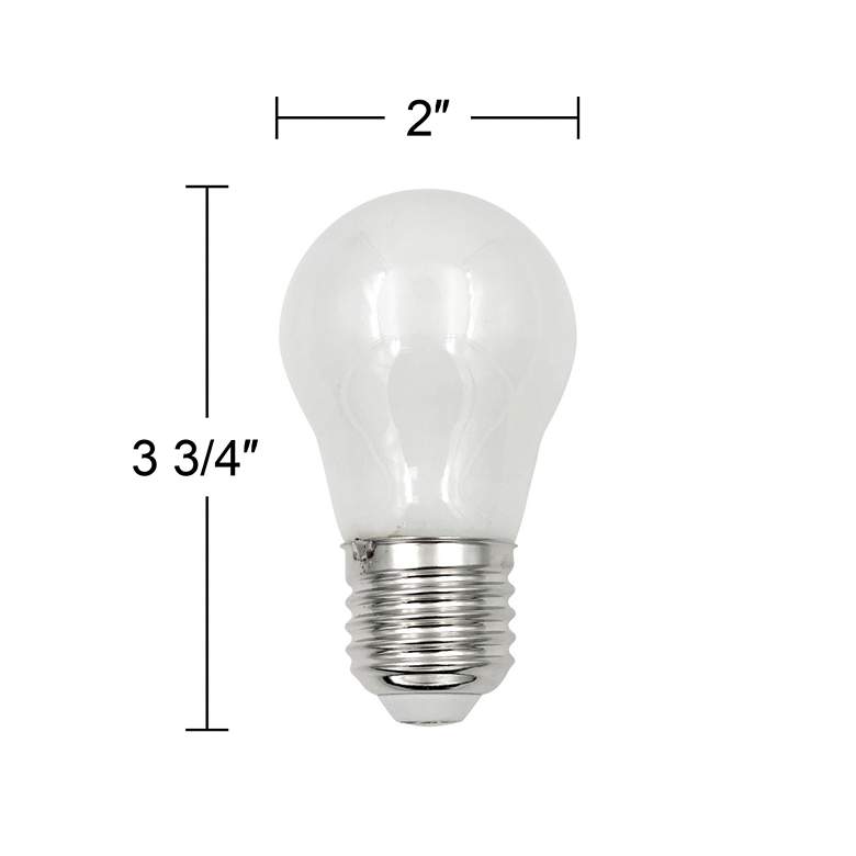 Image 2 2-Pack 60W Equivalent Frosted 5W LED Standard A15 Bulb more views