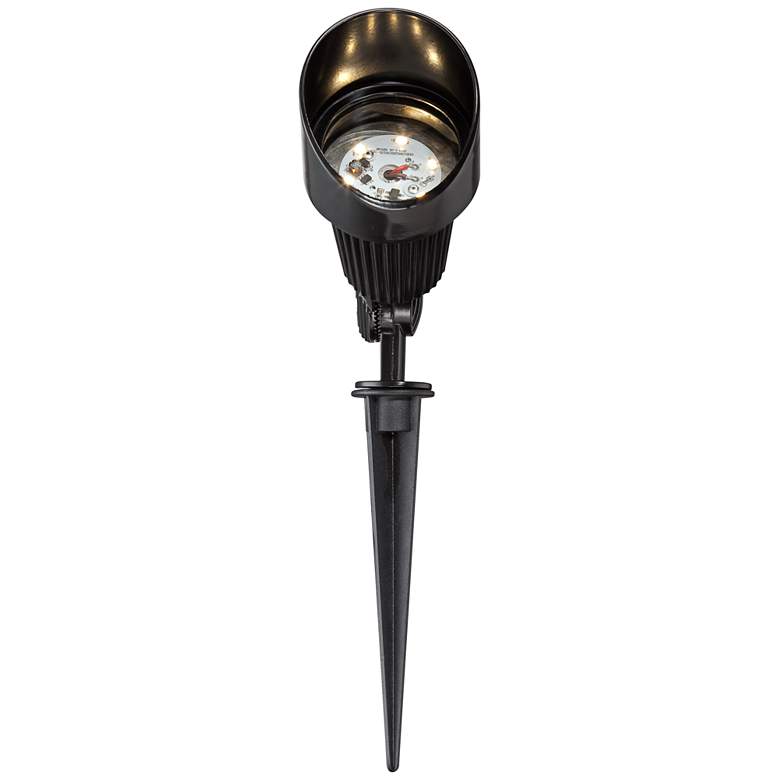 Image 3 2 Pack of Hooded Black 7 1/2" High LED Landscape Spotlights more views