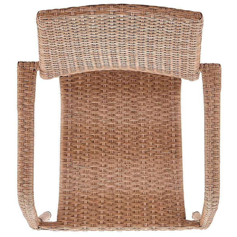 Image 5 2-Piece Genoa Patio Dining Armchair in Nature Tan Weave more views