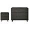 2-Piece Granville Standard Dresser and Nightstand Set in Dark Grey