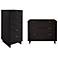 2-Piece Granville Tall Narrow and Standard Dresser Set in Black