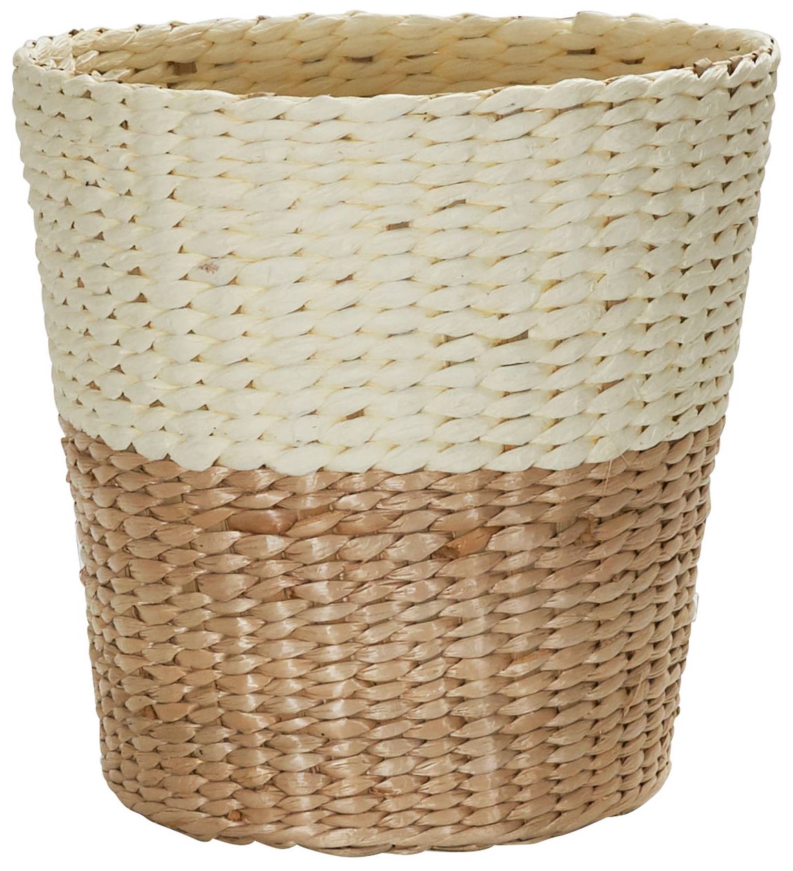 Image 2 2-Tone HandWoven Waste Basket