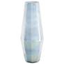 20.1" Rainbow Opal Iridescent Glass Decorative Flower Vase