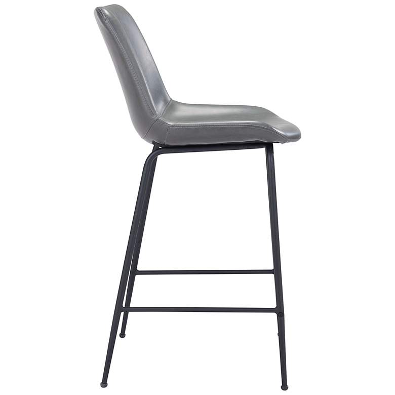 Image 5 20.1Lx20.1x38.6 Byron Counter Chair Gray more views