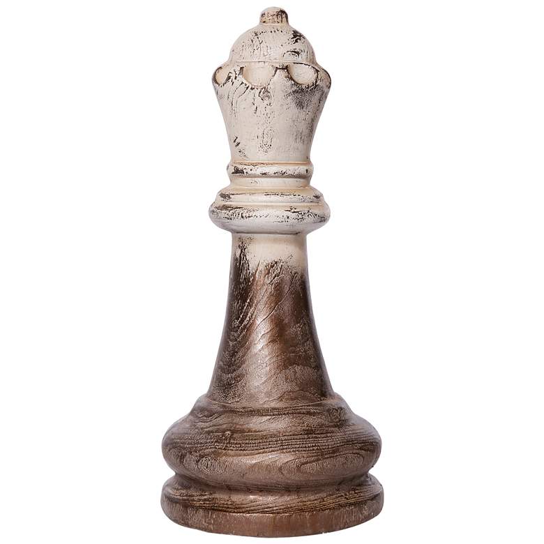 Image 1 20.5 inch White and Gold Magnesia Finial