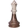 20.5" White and Gold Magnesia Finial