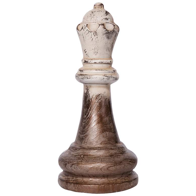 Image 1 20.5" White and Gold Magnesia Finial