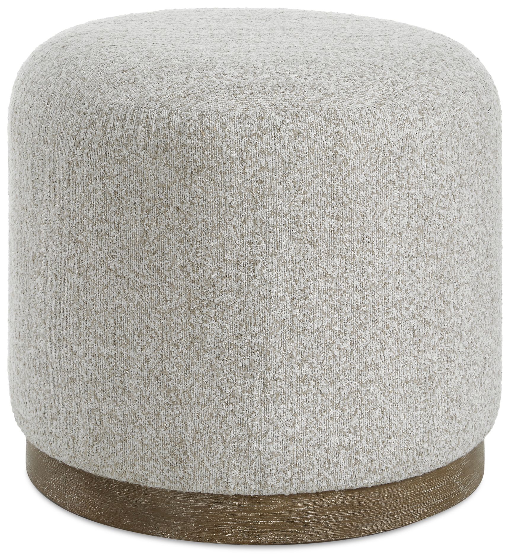 Image 2 20 1/4" W x 18 1/4" H Warm Brown Upholstered Accent Stool