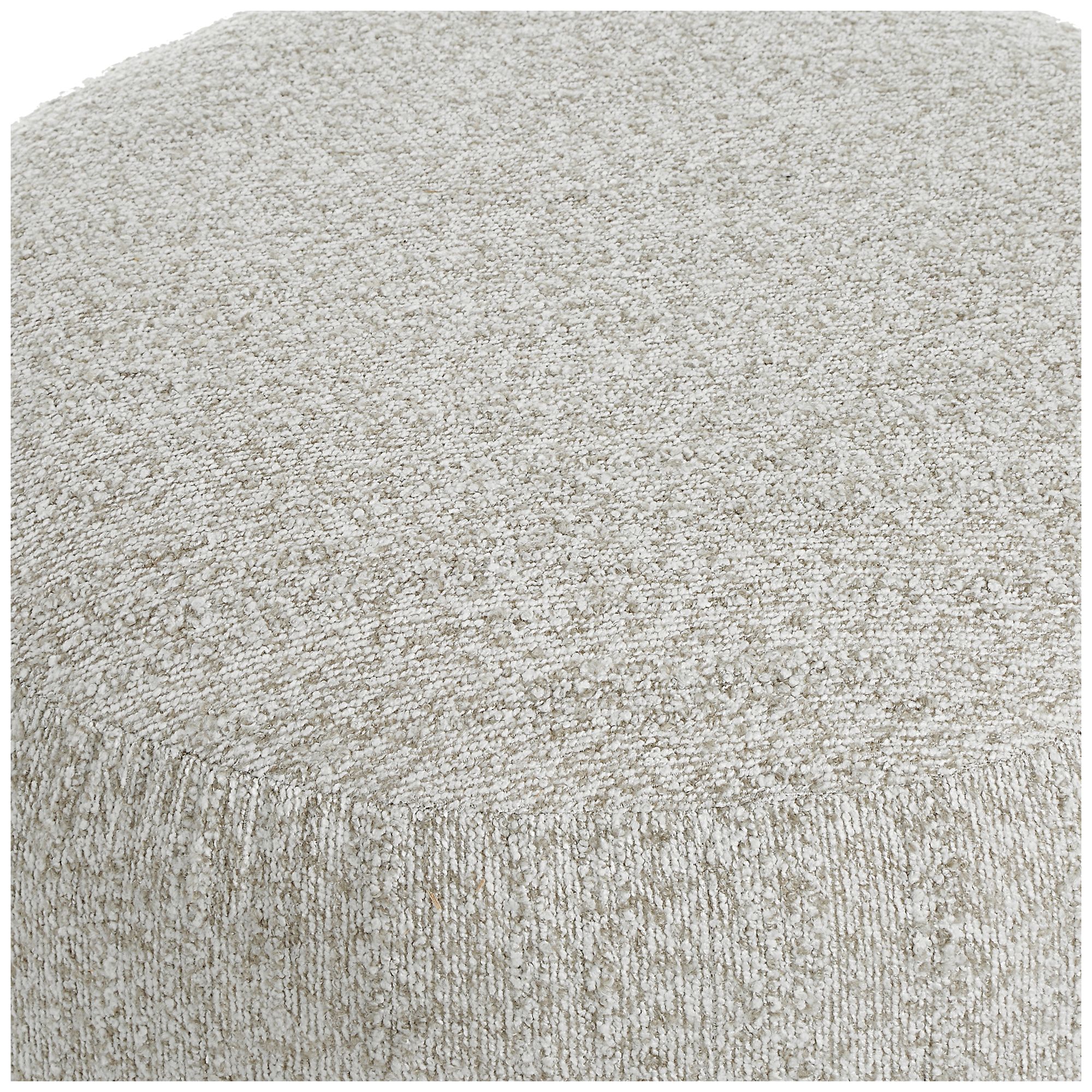 Image 3 20 1/4" W x 18 1/4" H Warm Brown Upholstered Accent Stool more views