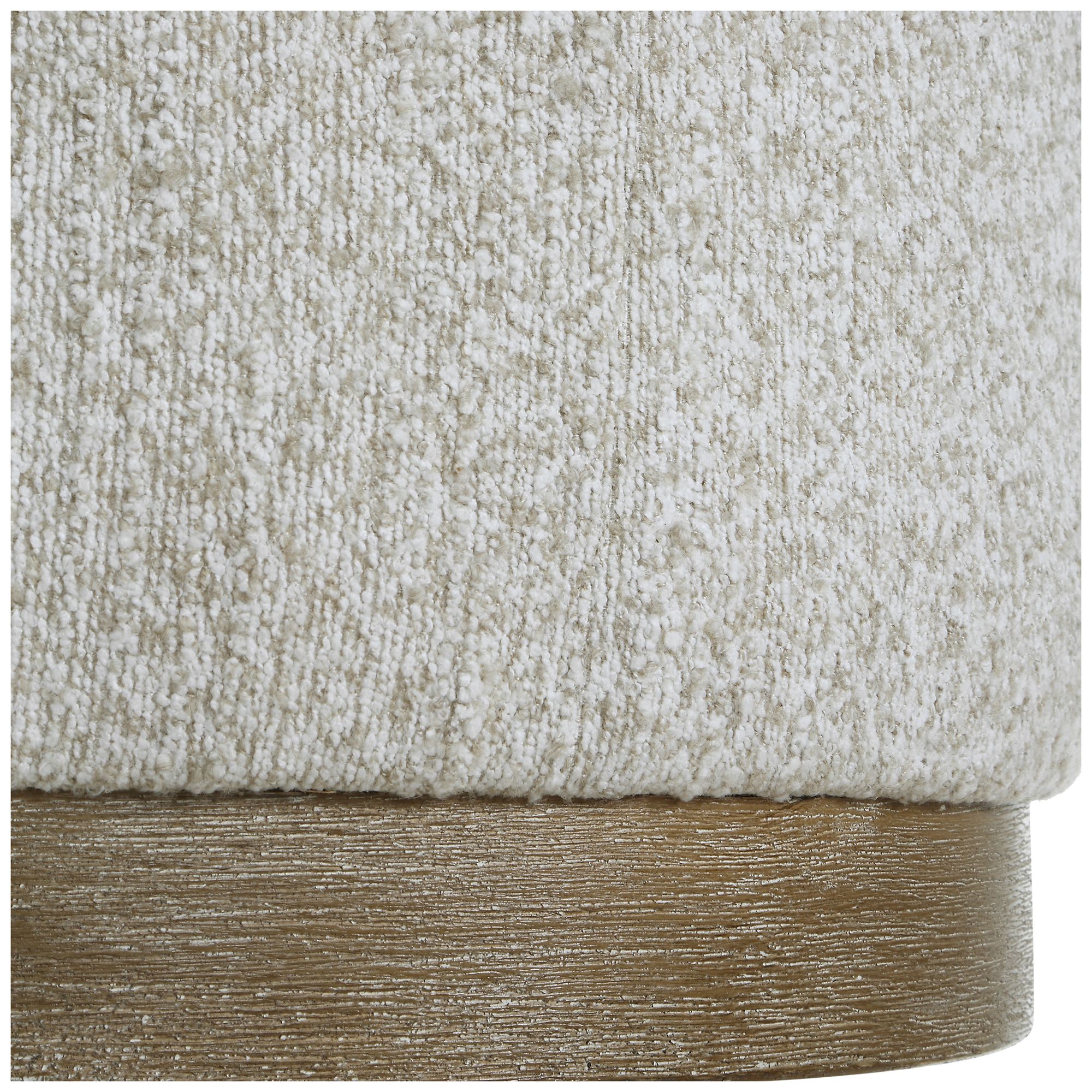 Image 4 20 1/4" W x 18 1/4" H Warm Brown Upholstered Accent Stool more views