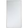 20-in W x 36-in H Metal Frame Rectangle Wall Mirror in Silver
