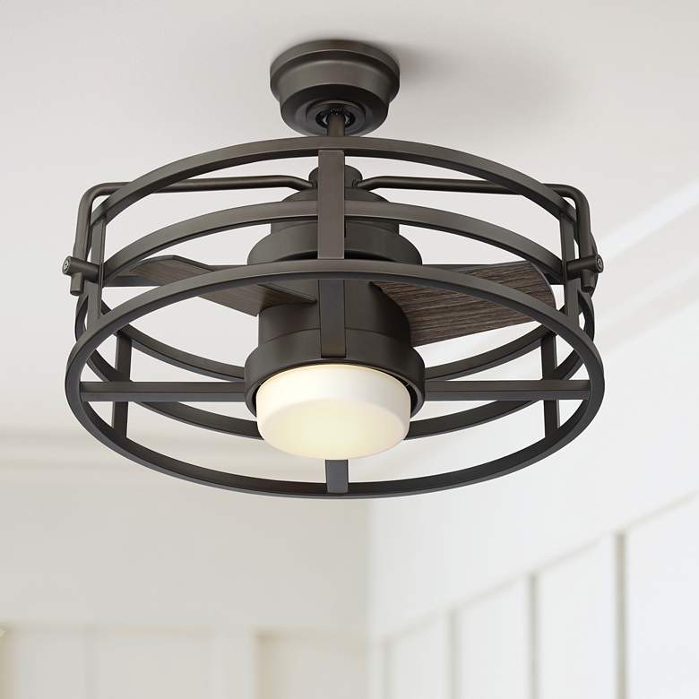 Image 1 20" Voscana™ Bronze Outdoor LED Ceiling Fan