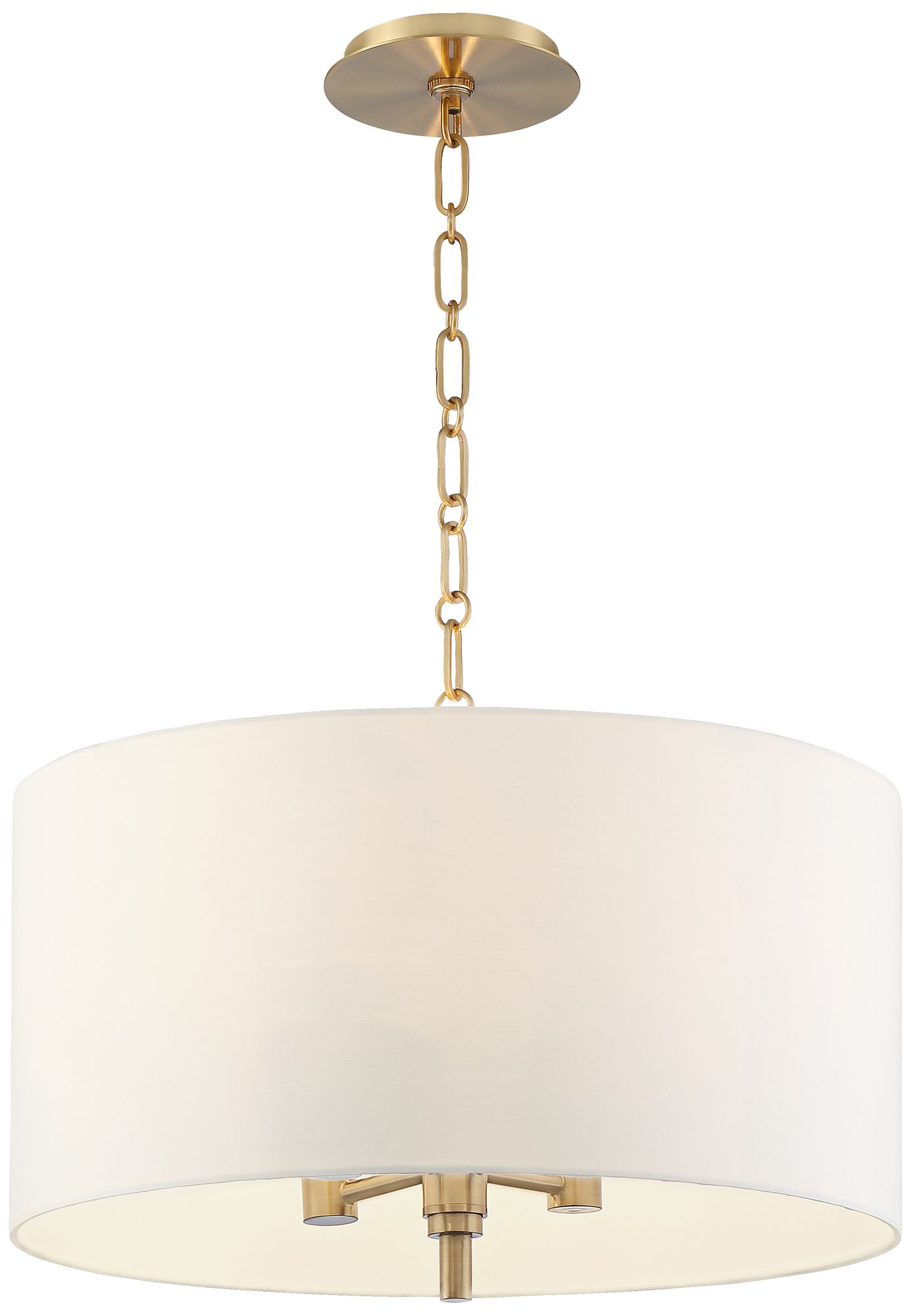 white and gold light pendant