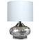 20"H Silver Frosted Ceramic Accent Table Lamp