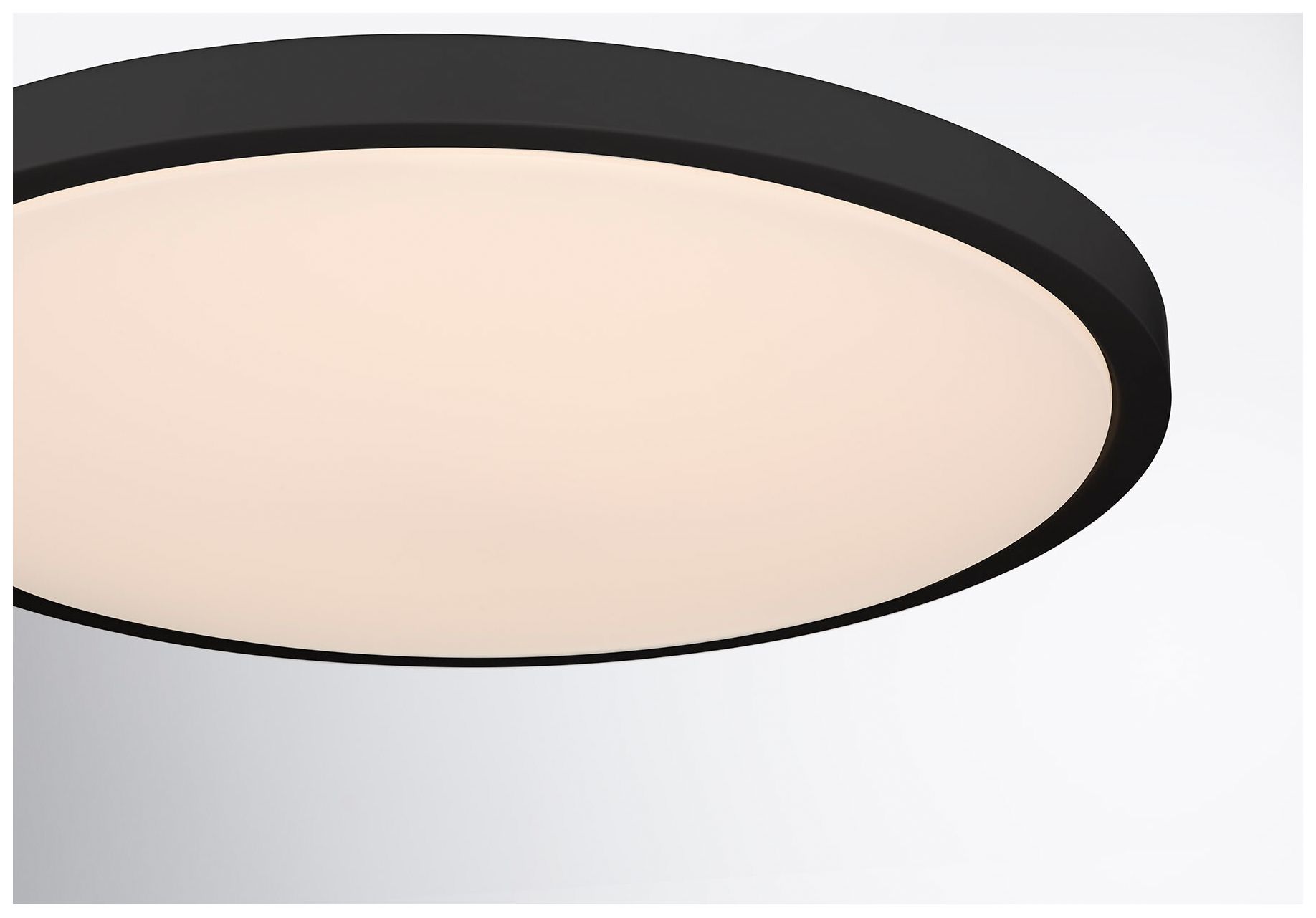 Image 5 20" LED Flush Mount in Black more views