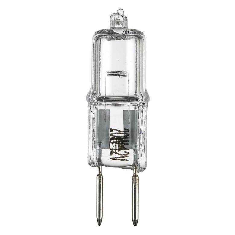 Image 1 20 Watt 12 Volt Bi-Pin Clear Halogen Light Bulb