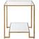 20" Wide x 23" High Gold End Table