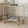 1_20" Wide x 23" High Gold End Table