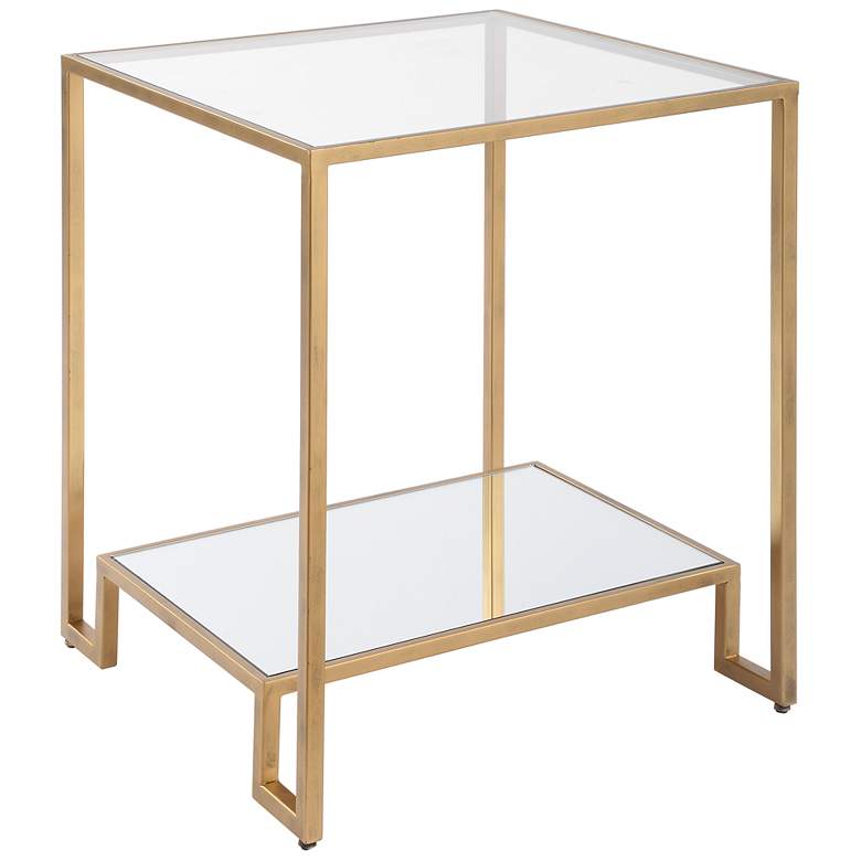 Image 4 20" Wide x 23" High Gold End Table more views