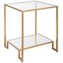 4_20" Wide x 23" High Gold End Table more views
