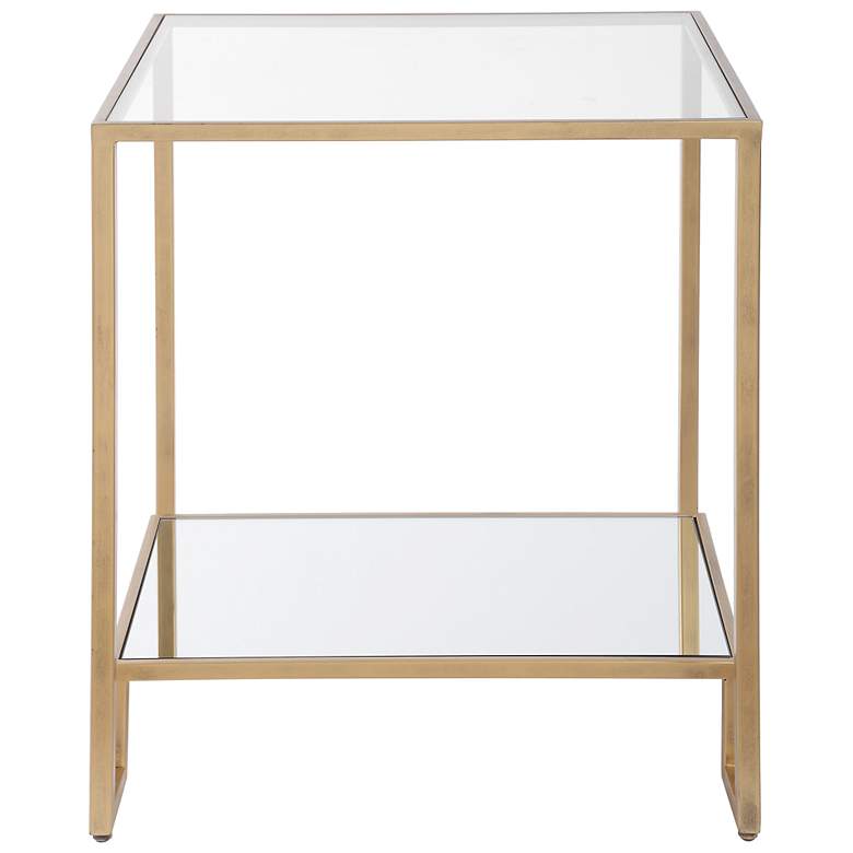 Image 5 20" Wide x 23" High Gold End Table more views
