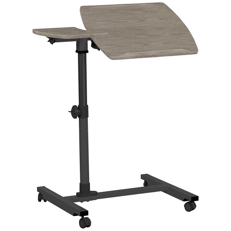 Image 1 200 Collection 16" Wide Gray Wood Adjustable Reading Table