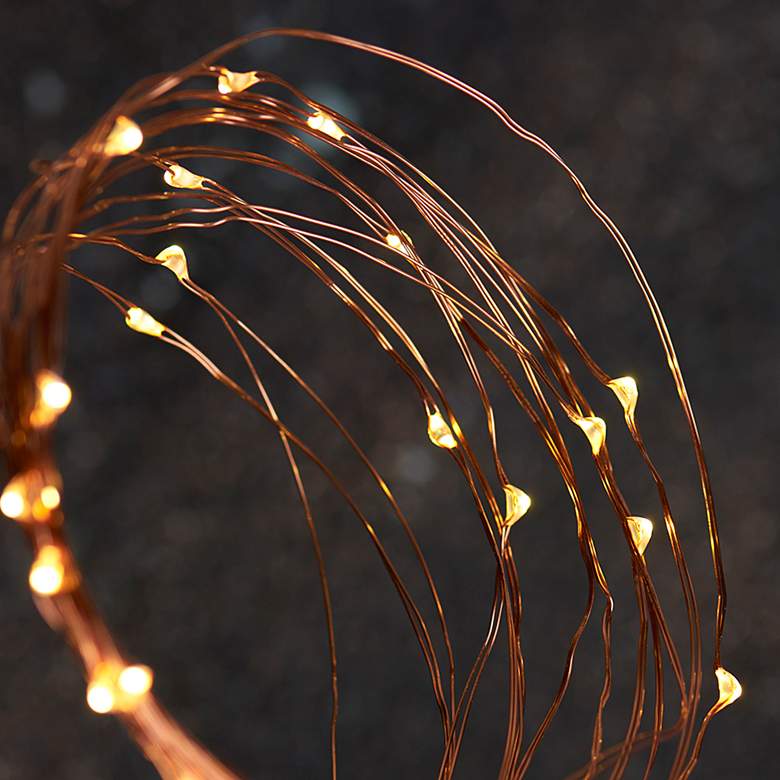 Image 1 200-Light Copper Wire USB LED Indoor Fairy String Light Set