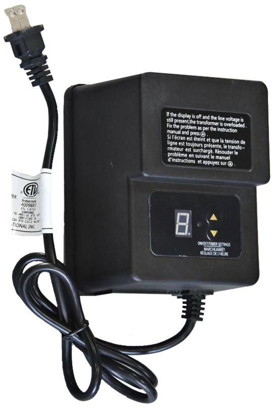 landscape lighting transformer with photocell