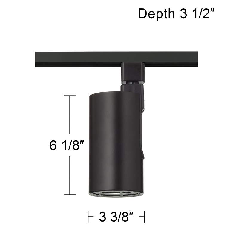 Image 7 200W Equivalent Black LED 30W Cylinder Track Head for Halo Systems more views