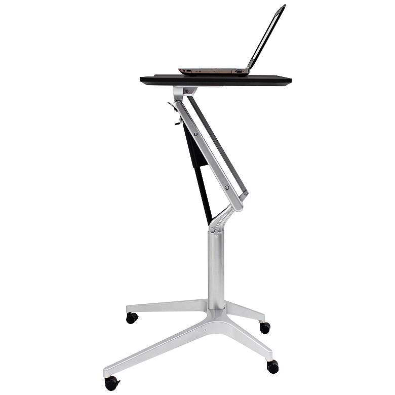 Image 1 201 Collection 27 1/2 inch Wide Black Adjustable Laptop Desk