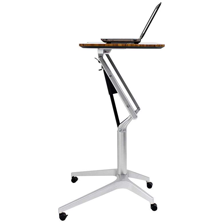Image 1 201 Collection 27 1/2" Wide Walnut Adjustable Laptop Desk
