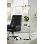 Thumbnail1 of Possini Euro Vogue 60" Modern Tray Table and USB Floor Lamp in scene