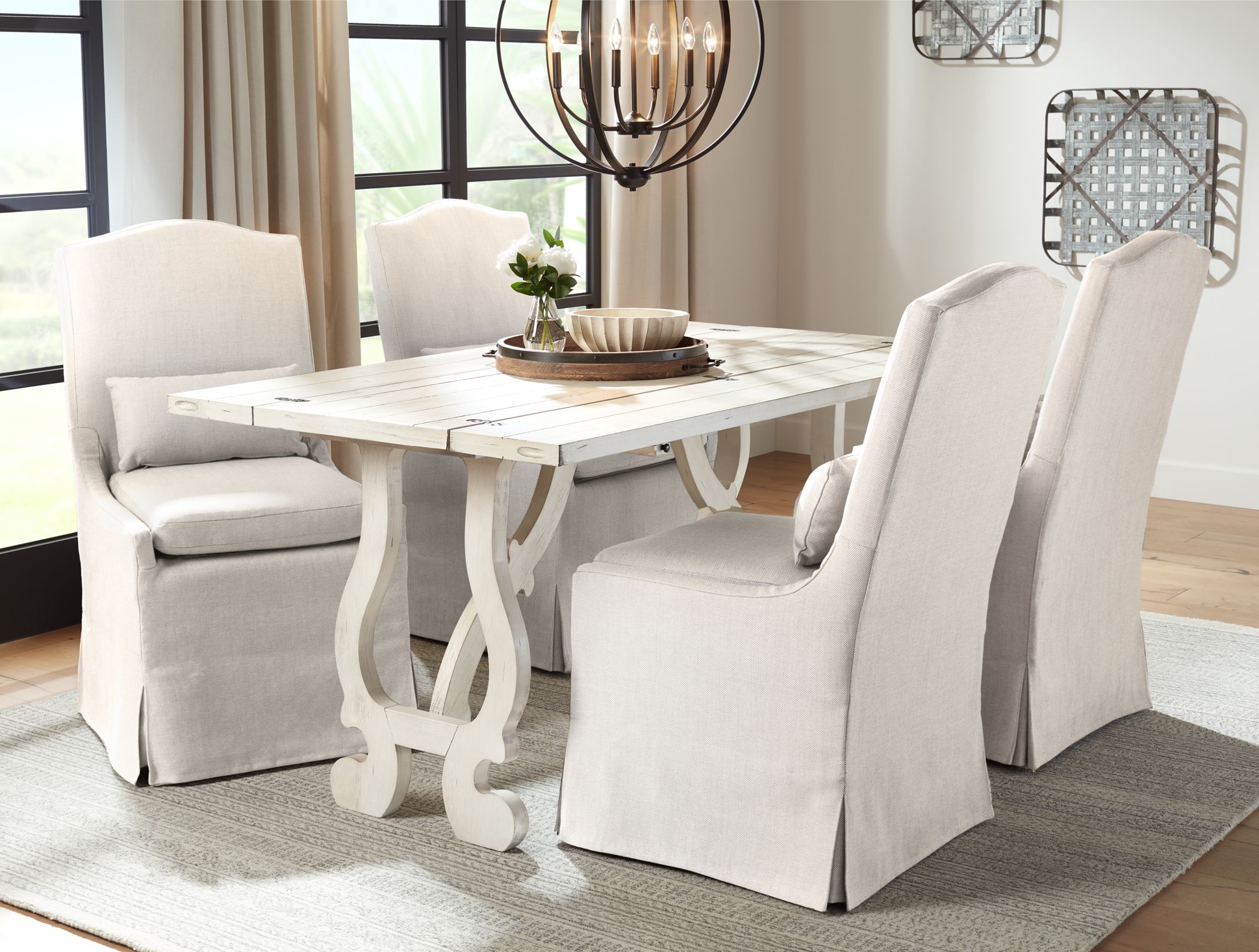 Image 1 Surya Maroc MAR-2303 5'x8' Cream and Medium Gray Area Rug in scene