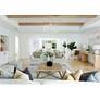 1_Crystorama Broche 27" Wide Matte White 6-Light Chandelier in scene