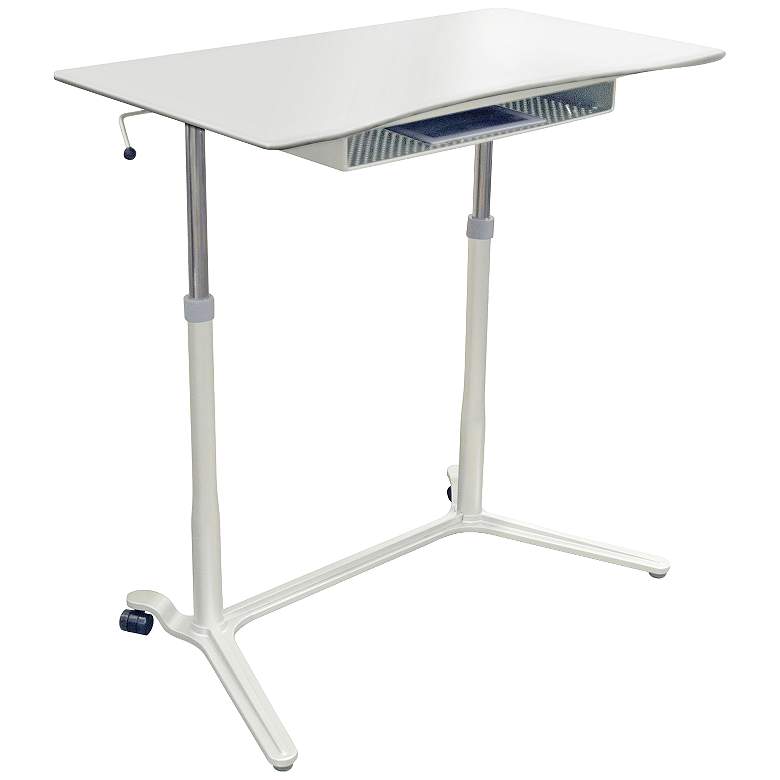 Image 1 204 Collection 38 inch Wide White Adjustable Stand-Up Desk