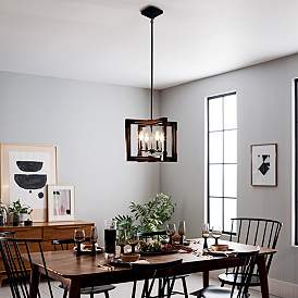 Image1 of Kichler Marimount 18" Wide Auburn Stained 4-Light Chandelier in scene
