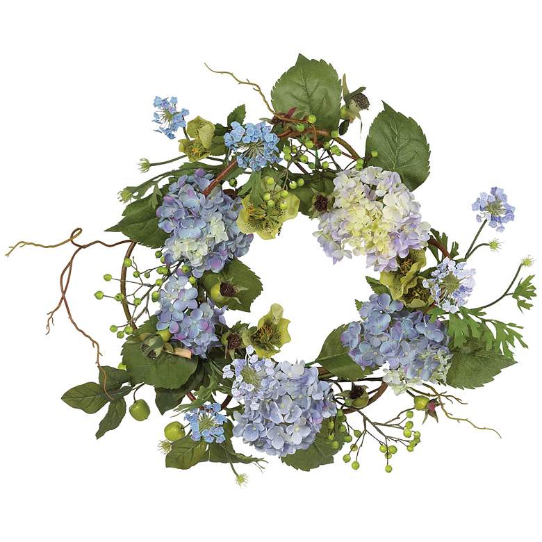 Image 1 20in. Hydrangea Wreath