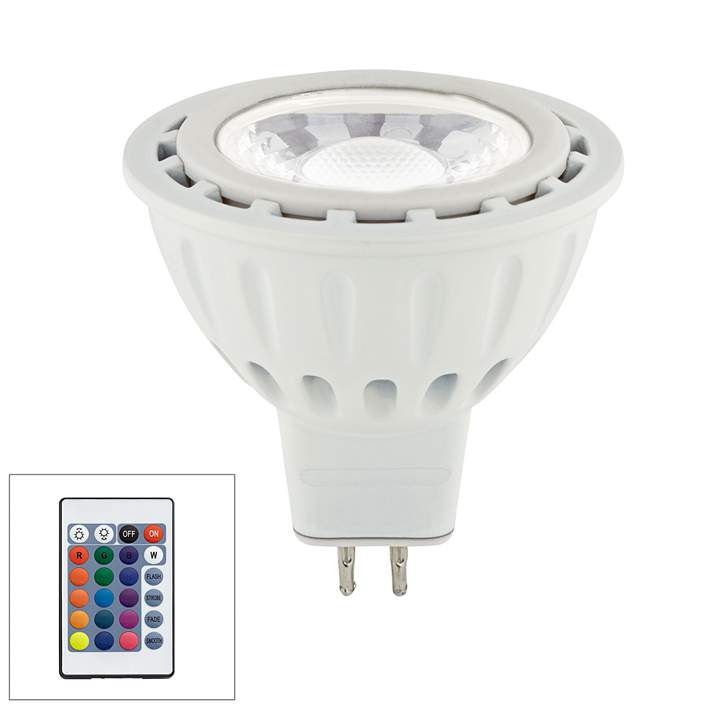 20W Equivalent 5W MR16 Remote Controlled LED #45A90 | Lamps Plus